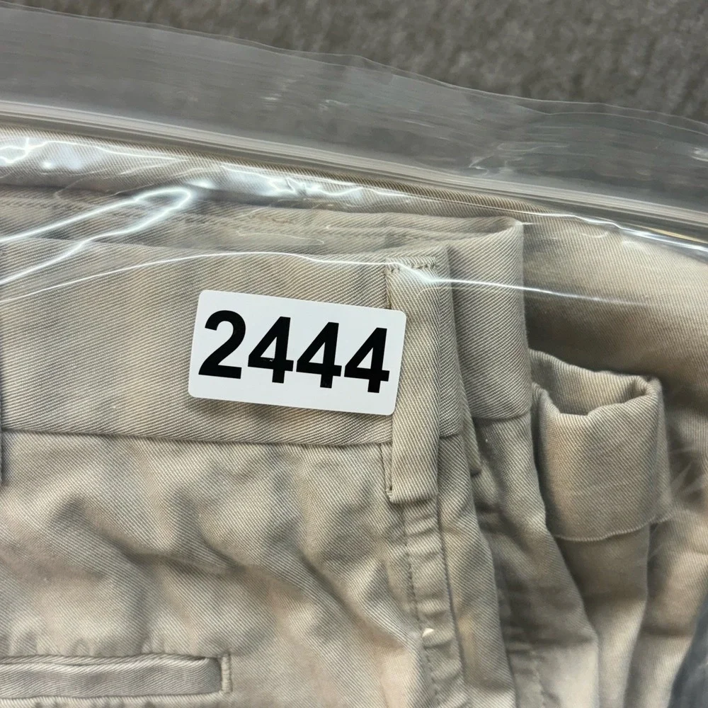Brooks Brothers 1818 Fitzgerald Linen Blend Pants Mens‎ 35X27 Tessuti di Sondrio